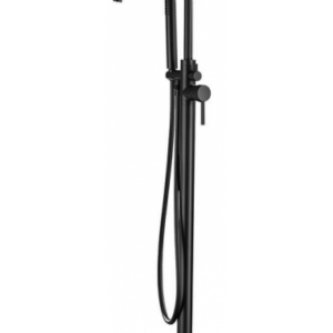 Gulv armatur til fritstående badekar H115 cm - Mat sort